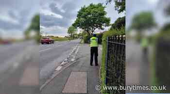 Drivers stopped by police on Radcliffe Moor Road for speeding