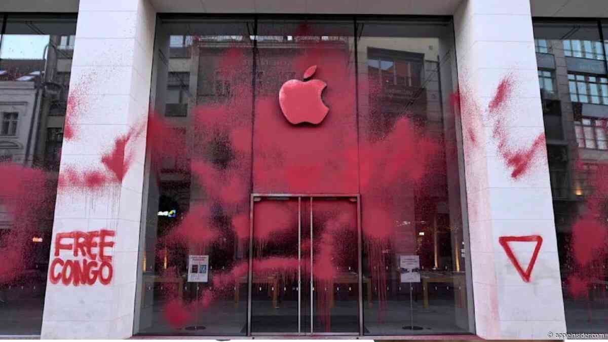 Berlin Apple Store vandalized by Congo activists