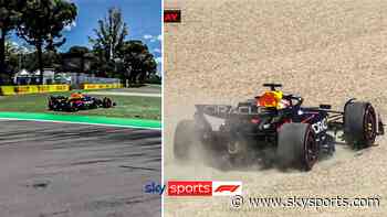 Verstappen off track twice as he struggles at end of P1