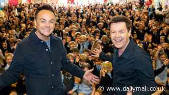 New dad Ant McPartlin and Declan Donnelly surprise delighted primary school pupils as they crash lesson on financial education