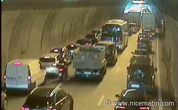 Un accident provoque un énorme bouchon sur l'A8 dans le contournement de Nice