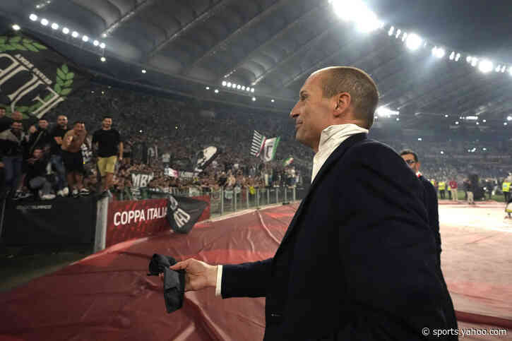 Juventus fires coach Massimiliano Allegri for his outburst toward the refs in the Italian Cup final