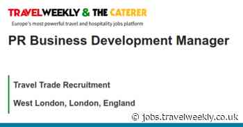 Travel Trade Recruitment: PR Business Development Manager