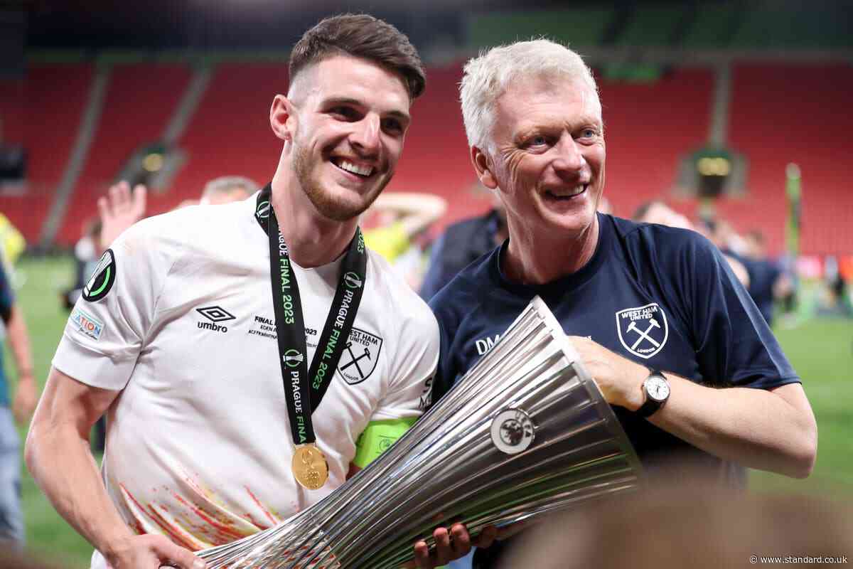 West Ham not motivated by Declan Rice title favour against Man City, says David Moyes