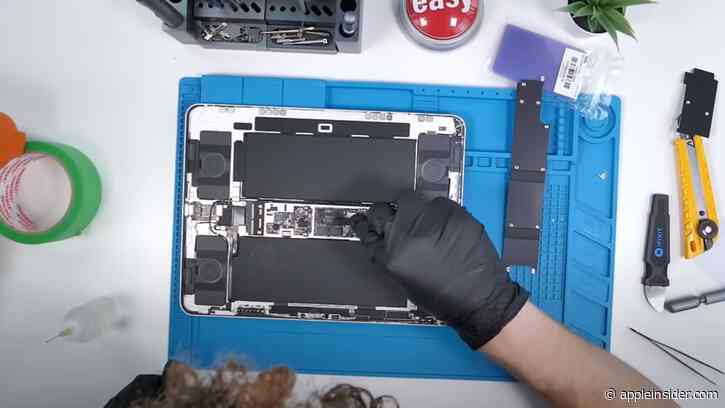 M4 iPad Pro teardown shows copper logo, highly repairable internals