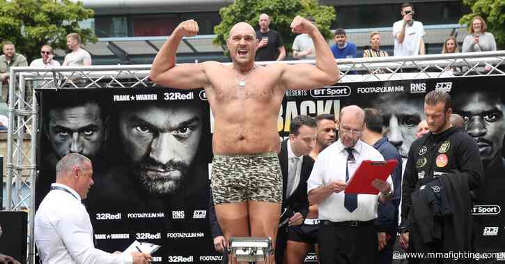 Tyson Fury vs. Oleksandr Usyk weigh-in video at 1 p.m. ET