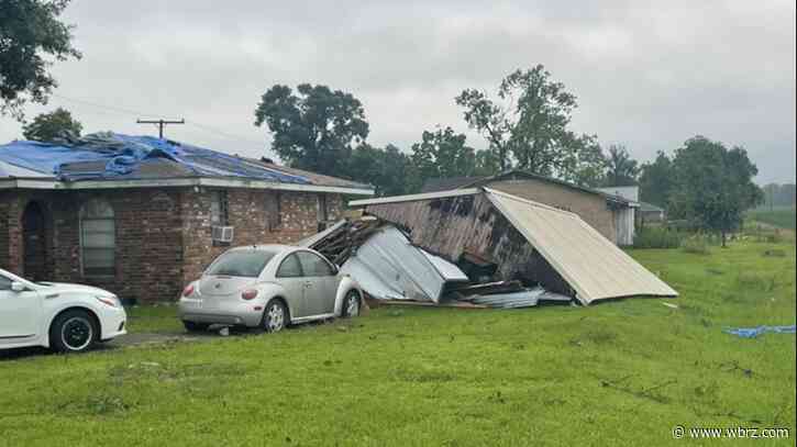 'Suspected tornado' hits Romeville, St. James Parish area