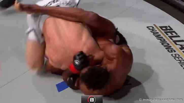 Bellator Champions Series video: Mansour Barnaoui makes Yusuke Yachi tap out with slick D'arce choke