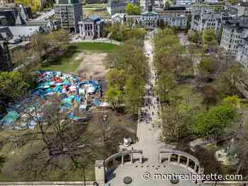 Montreal police remove pro-Israel protesters from McGill University campus
