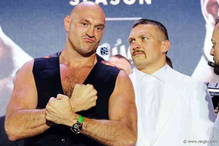 Oleksandr Usyk Career Heaviest 233.5 Pounds; Tyson Fury (262) Lightest Weight Since 2019