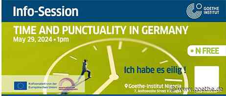 Info Session : 29.05.2024, Time and punctuality in Germany