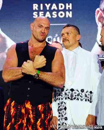 Fury Chickening Out? Refuses Eye Contact with Usyk at Final Presser