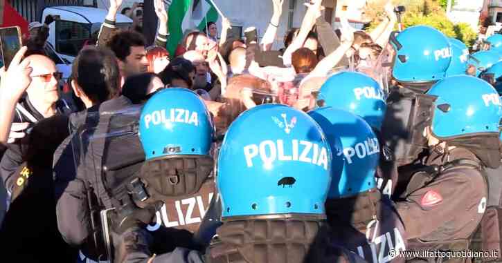 Tensioni a Vicenza al corteo pro-Palestina tra manifestanti e polizia in tenuta antisommosa – Video