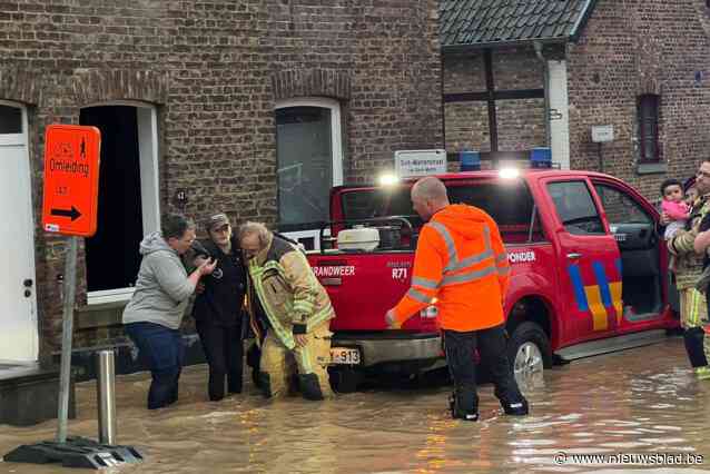 Gezin geëvacueerd, ondergelopen kelders en straten onder water: onweerszone trekt over ons land, vooral Voeren en Luik hebben het moeilijk