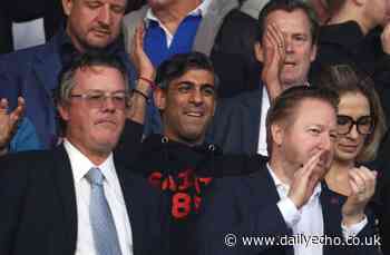 Rishi Sunak spotted at Southampton game against West Brom