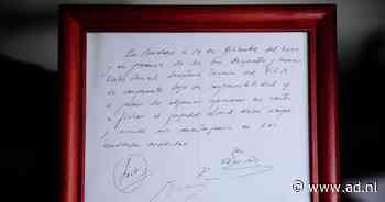 ‘Beroemdste servet ter wereld’: papiertje met handtekening Lionel Messi voor monsterbedrag geveild