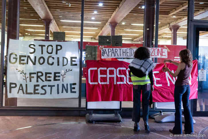 Saint Martins College Students Take Control of the School’s Reception Area in Pro-Palestine Protest