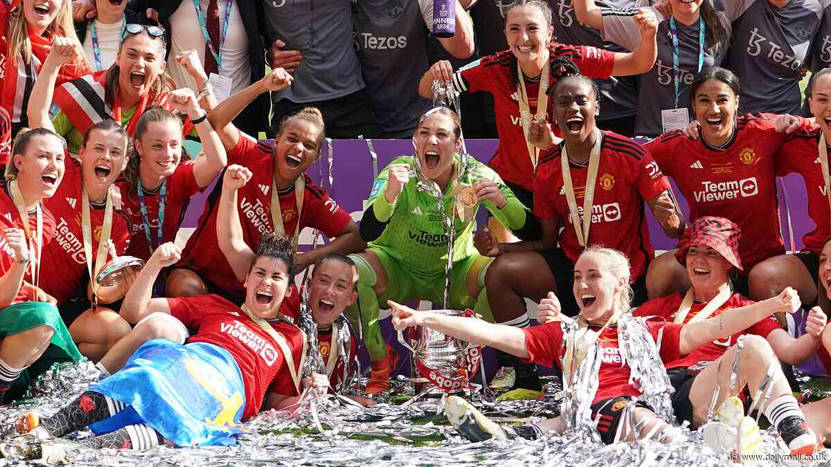 Man United Women set to parade the FA Cup around Old Trafford after final game against Chelsea... with the Blues aiming to hold off Man City to give Emma Hayes the perfect farewell