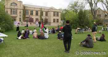 Pro-Palestinian sit-ins set up on Saskatchewan university campuses Friday