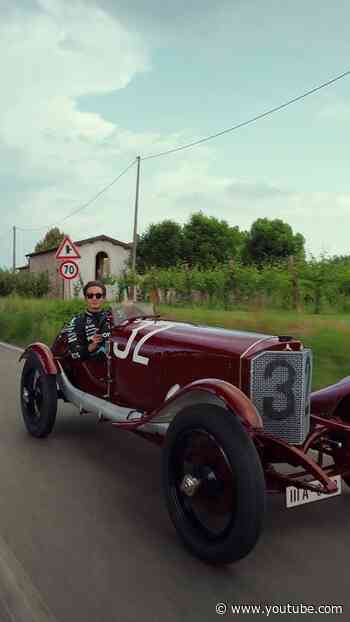 George, a 100-Year-Old Mercedes Race Car and Italian Countryside = Very, Very Cool 😎
