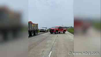 Highway 90 eastbound between Baldwin, Franklin shut down due to fuel leak