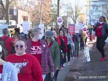 Durham educators hold walk-ins Friday morning at schools across the county