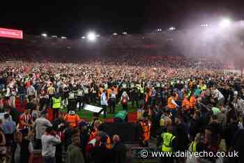Southampton v West Brom: Objects thrown between fans