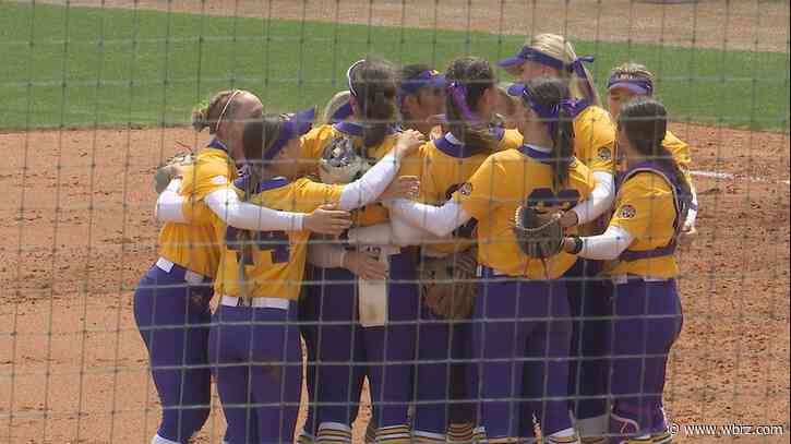 Chaffin tosses shutout, LSU softball cruises past Jackson State in opening round of NCAA Tournament