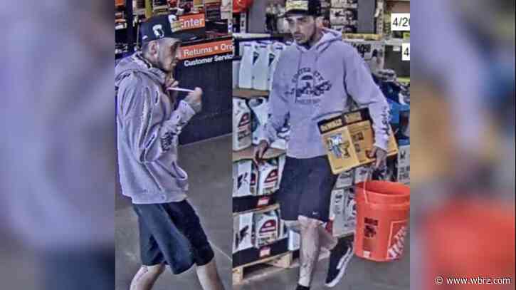 Zachary Police searching for man who stole $300 in merchandise from Home Depot