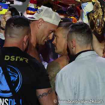 Tyson Fury 262 vs. Oleksandr Usyk 223 1/2 – Weigh-in Results for Saturday