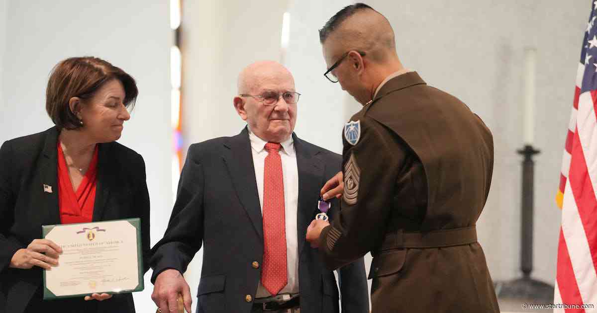 73 years after he was wounded in Korea, Minnesota man receives his Purple Heart