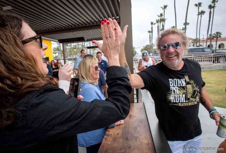 Sammy Hagar kicks off grand opening of the Sand Bar in Huntington Beach
