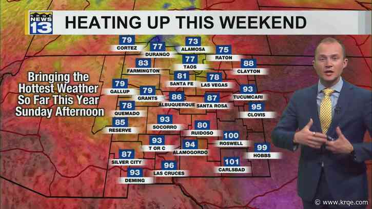 Warmest weather so far this year on the way this weekend