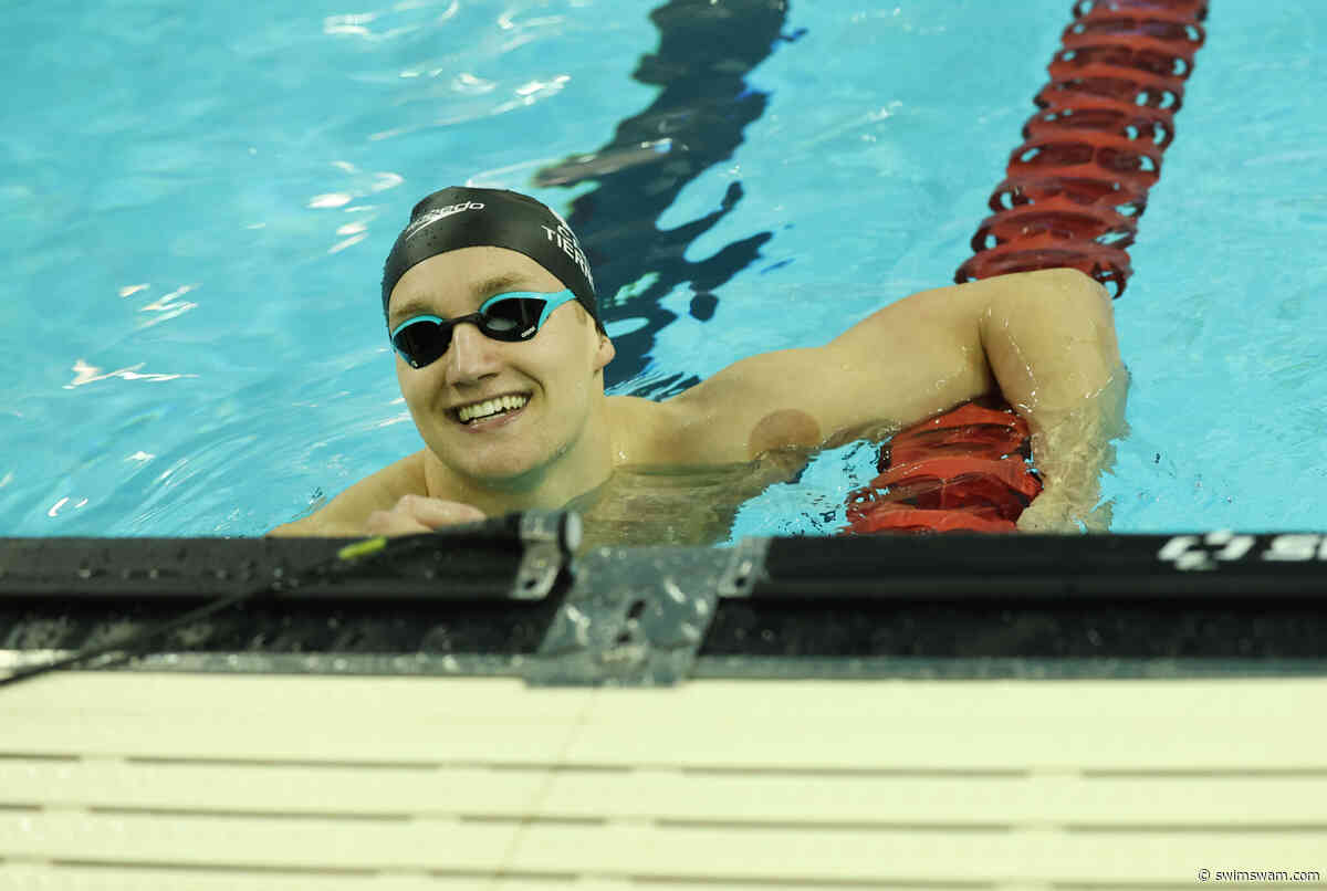 Blake Tierney Drops 2.5 Seconds to Break Canadian 200 Back Record; Secure Olympic Berth #2