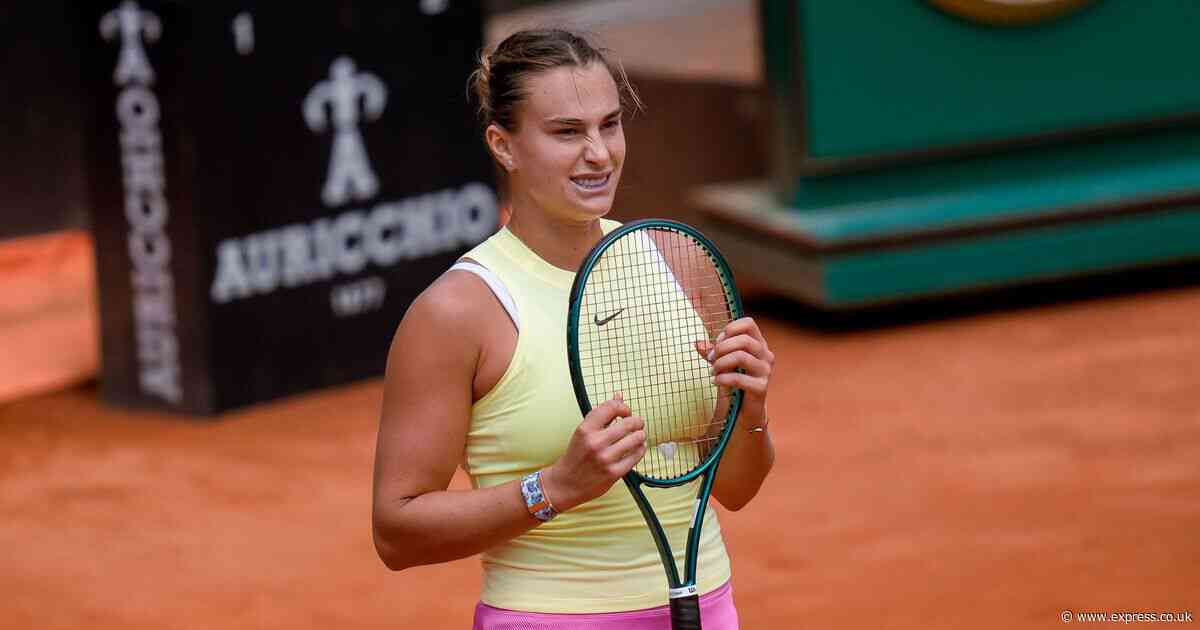 Aryna Sabalenka makes worrying injury admission as French Open organisers face nightmare