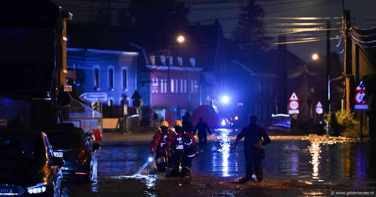 Grote wateroverlast in België en Duitsland, tientallen huizen en straten ondergelopen
