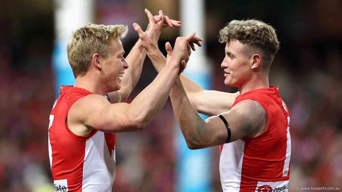 ‘Premiership pals’: AFL great says Swans duo has ‘all the elements’ of flag-winning predecessors