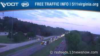 MMMBT I-664 northbound lanes were closed due to multi-vehicle crash