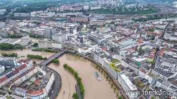 Altstadt in Ottweiler im Saarland komplett unter Wasser