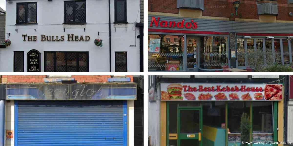 Best and worst food hygiene ratings in Warrington in May so far