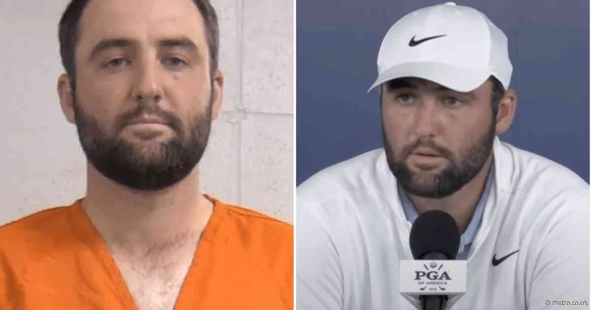 ‘Rattled’ Scottie Scheffler says he warmed up in jail cell before superb PGA Championship second round
