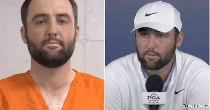 ‘Rattled’ Scottie Scheffler says he warmed up in jail cell before firing superb PGA Championship second round