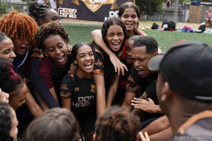Young women in a Rio favela hope to overcome slum violence to play in the Women's World Cup in 2027