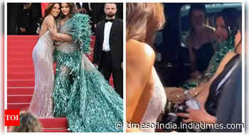 Aishwarya and Eva scream in joy as they meet at Cannes