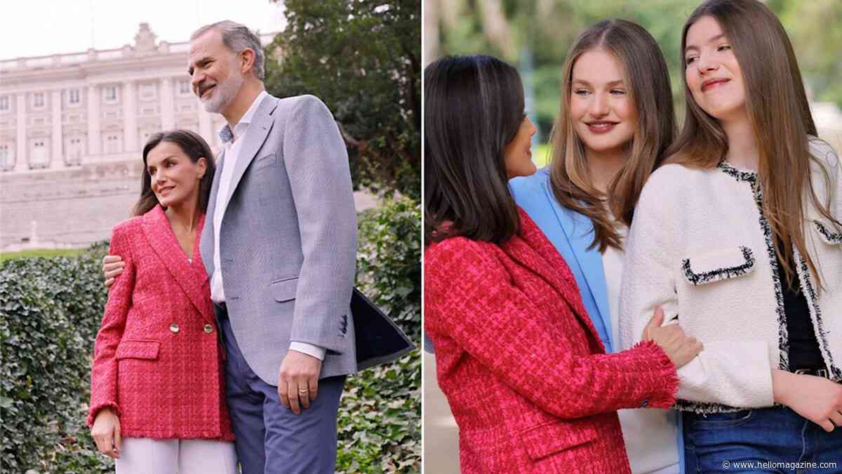 Queen Letizia and King Felipe share incredible family photos to mark 20th wedding anniversary