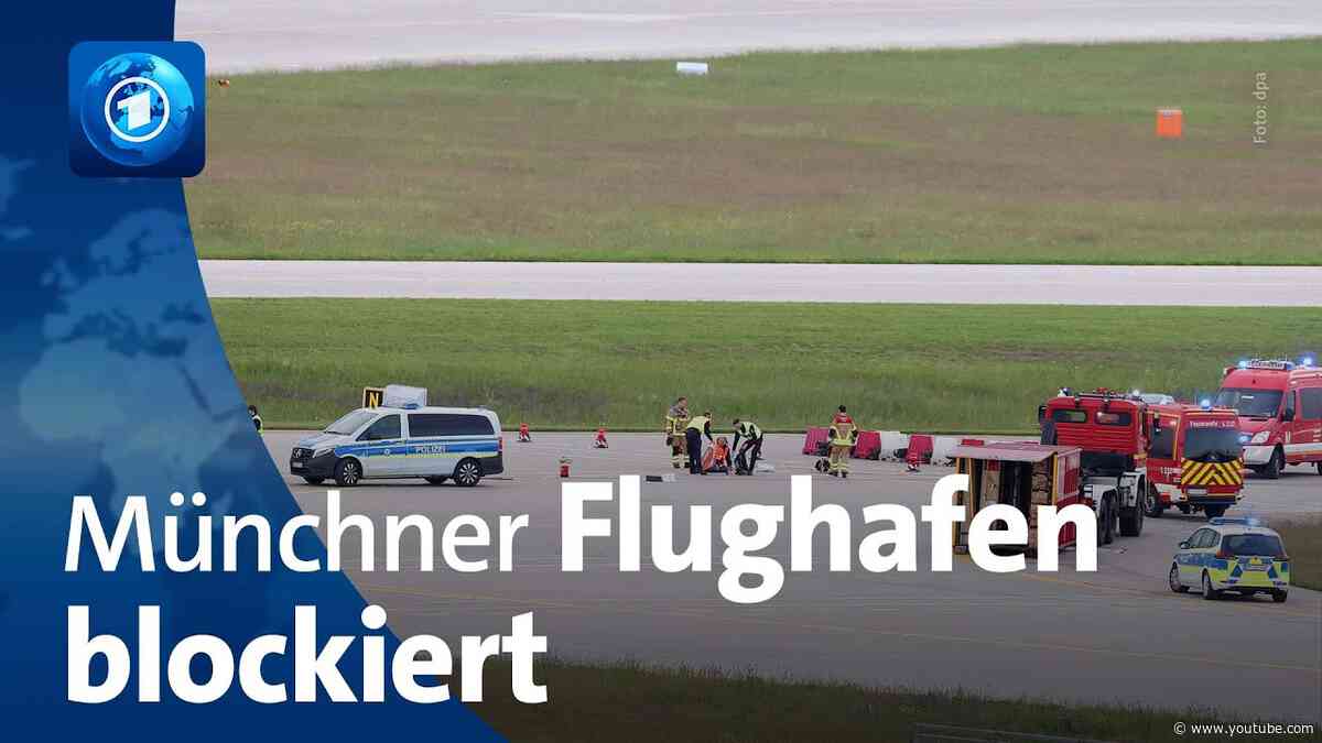 „Letzte Generation“: Münchner Flughafen vorübergehend von Klimaaktivist:innen blockiert