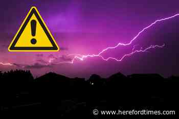 Met Office issues thunderstorm weather warning for Hereford