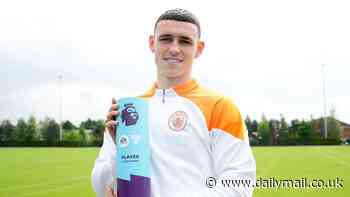 Phil Foden is crowned the Premier League's Player of the Year after leading Man City's title push... as the England star scoops latest honour after winning FWA award
