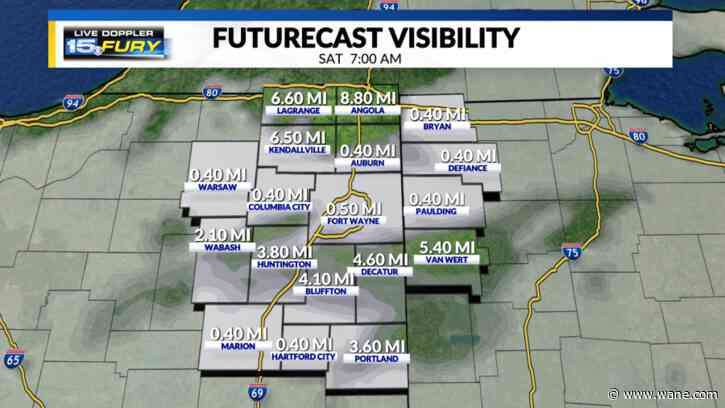 Areas of dense fog to begin the weekend