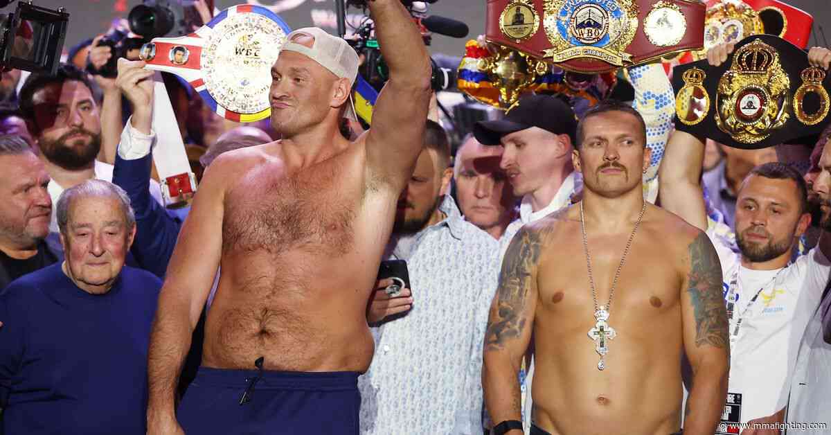 Tyson Fury vs. Oleksandr Usyk start time, fight card, TV schedule, ring walks
